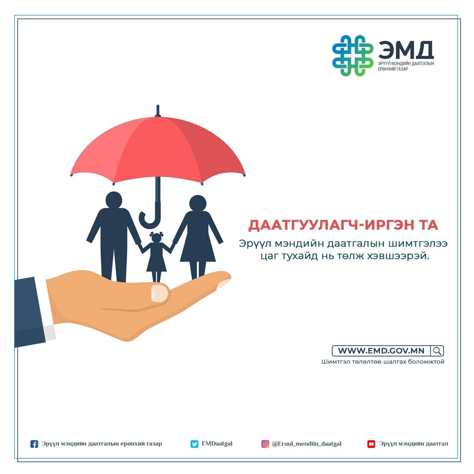 ДААТГУУЛАГЧ-ИРГЭДИЙН АНХААРАЛД: